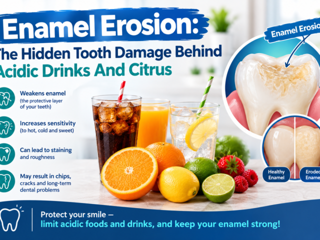 Enamel Erosion: The Hidden Tooth Damage Behind Acidic Drinks And Citrus